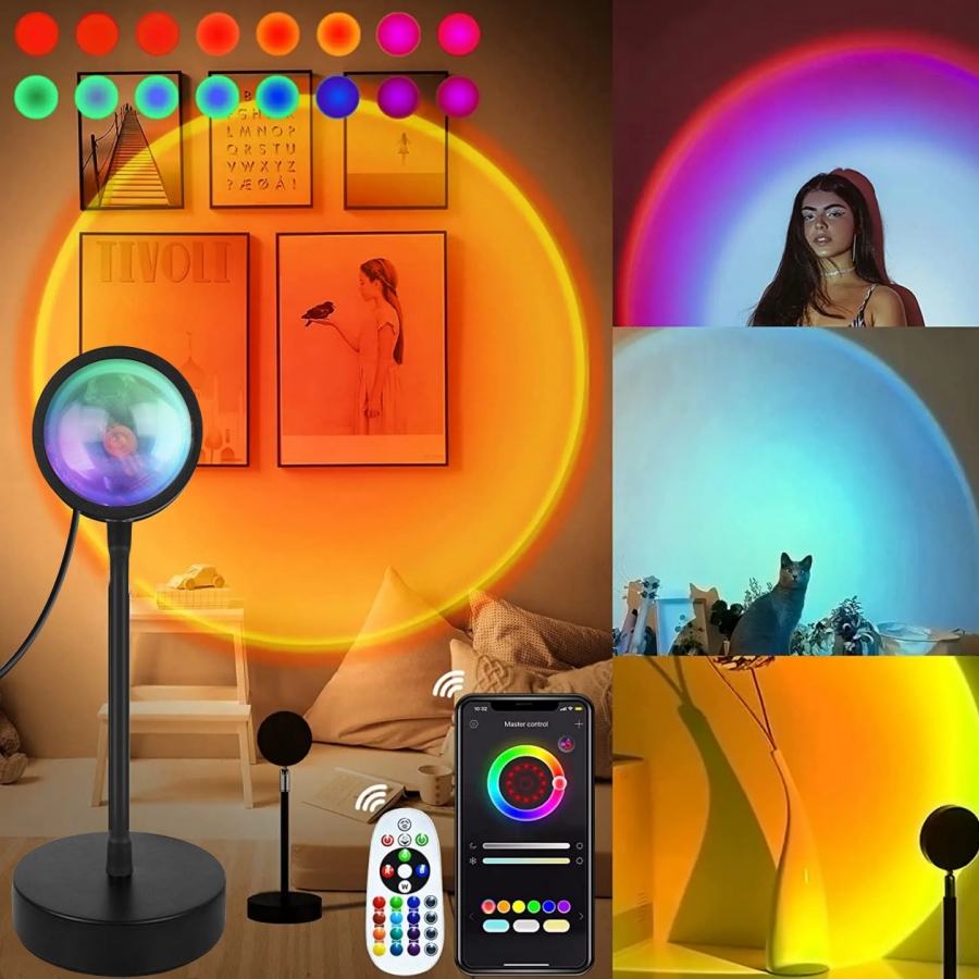 Smart Home Furniture - Smart Sunset Lamp Tuya LED Night