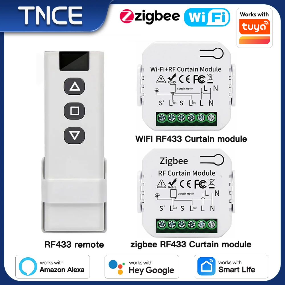 Smart Home Blinds - TNCE Tuya Curtain Switch module wifi