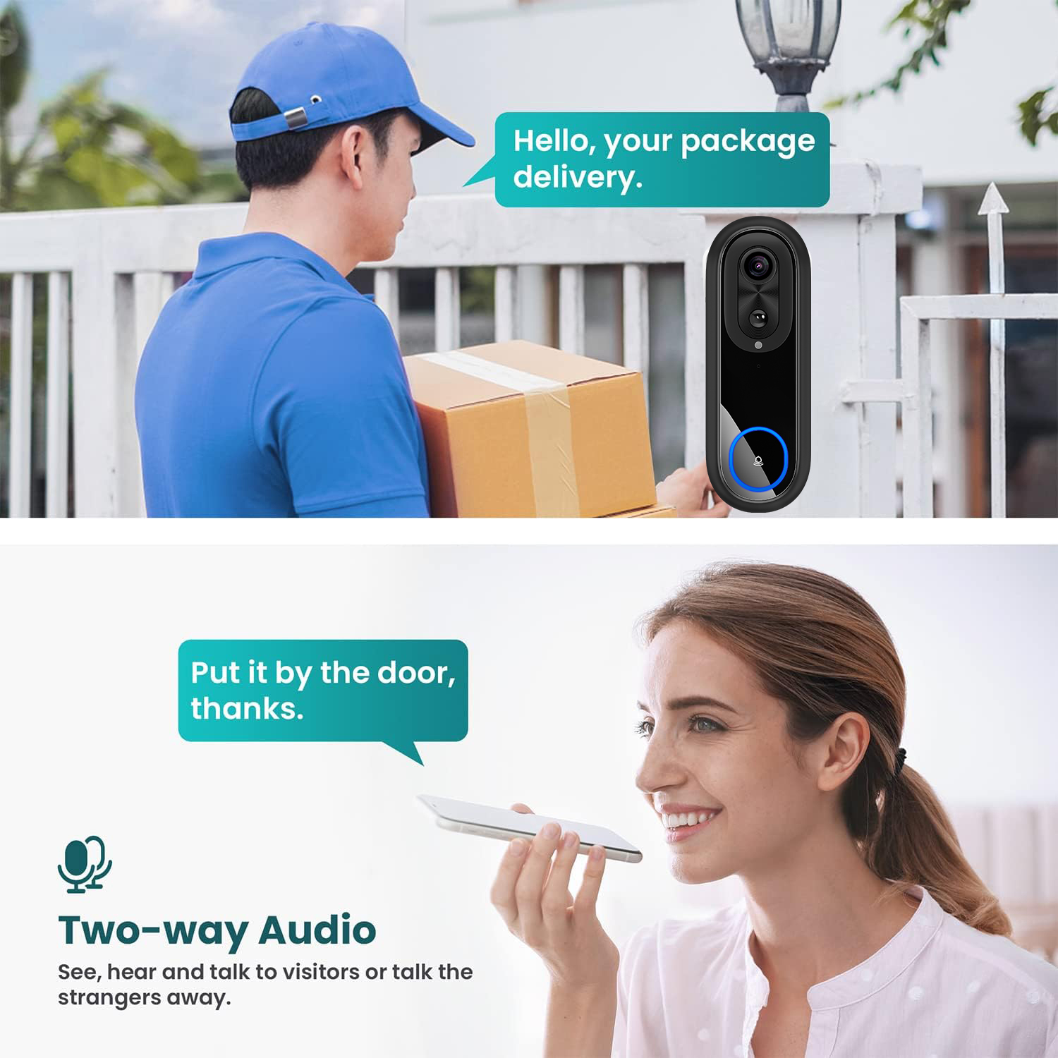 5G 2.4G WiFi Video Doorbell 10 - Smart Home Battery Camera 评论和价格