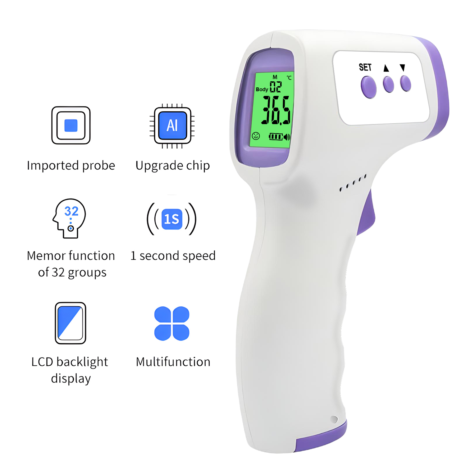 Electronic Forehead Thermomete - Smart Home Room 评论和价格