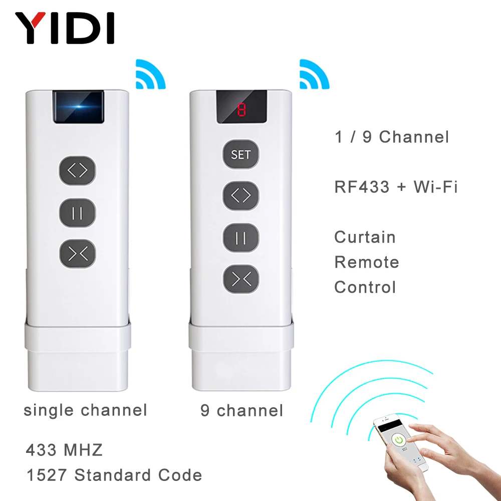 9 /1 Channel RF433 Remote Cont - Smart Home Blinds 评论和价格