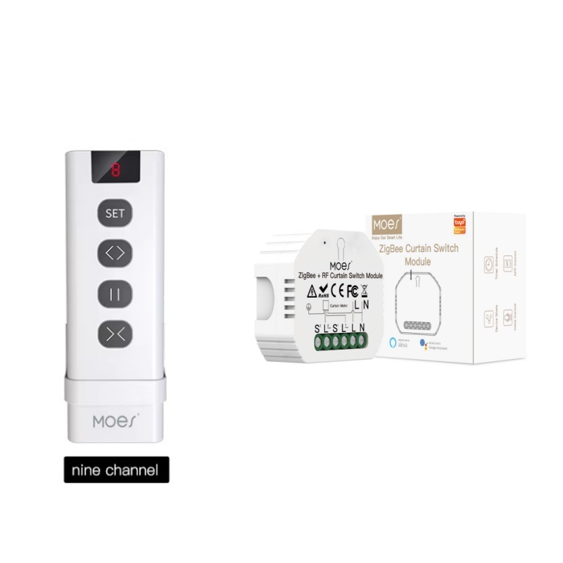 MOES ZigBee Smart RF433 Curtai - Smart Home Blinds 评论和价格