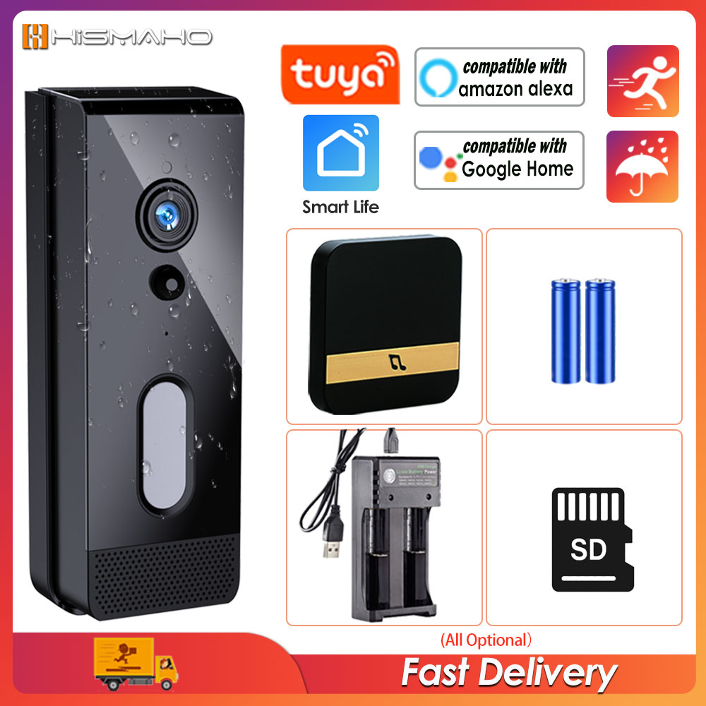 Tuya WiFi Doorbell Camera Outd - Smart Home Battery Camera 评论和价格