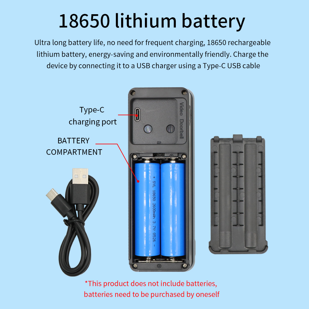 1080P WIFI Video Doorbell TTLO - Smart Home Battery Camera 评论和价格