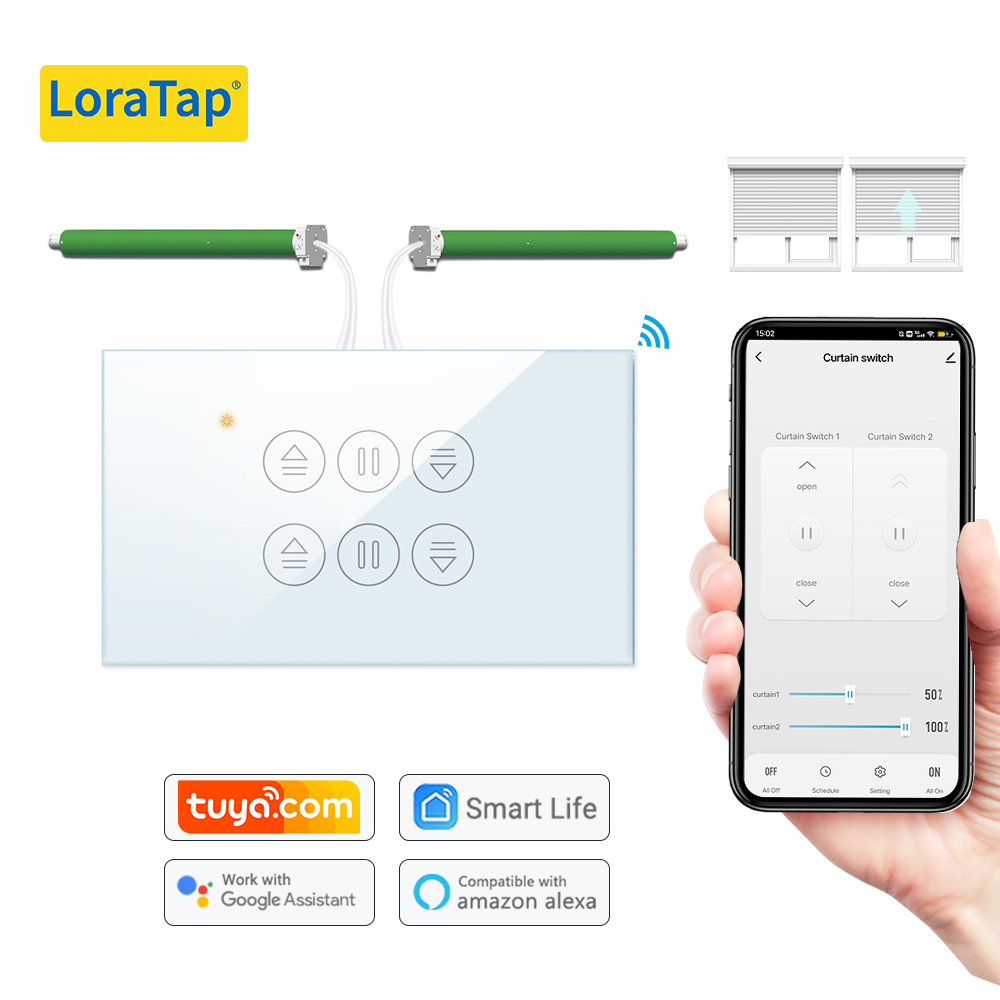 LoraTap Tuya US Curtain Switch - Smart Home Blinds 评论和价格
