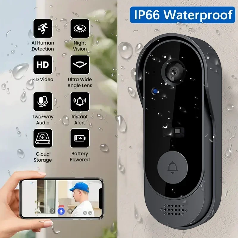 Video HD Wireless Waterproof D - Smart Home Battery Camera 评论和价格