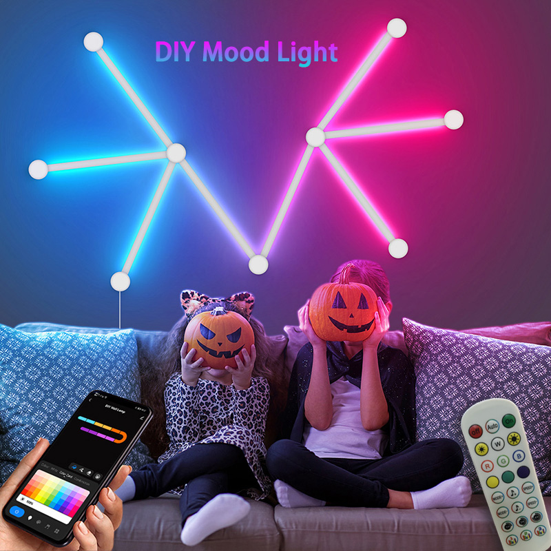 Smart RGB Wall Lamp, Bluetooth - Smart Home Room 评论和价格
