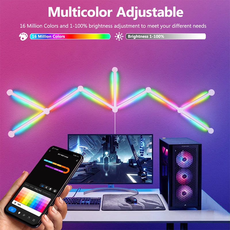 Smart RGB Wall Lamp, Bluetooth - Smart Home Room 评论和价格