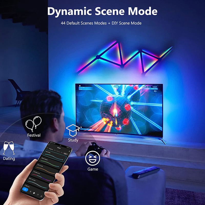 Smart RGB Wall Lamp, Bluetooth - Smart Home Room 评论和价格