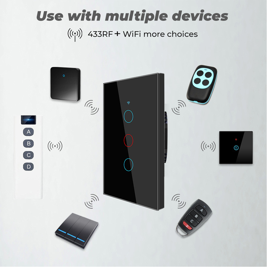 Tuya WiFi Touch Wall Smart Swi - Homesmart Online 评论和价格