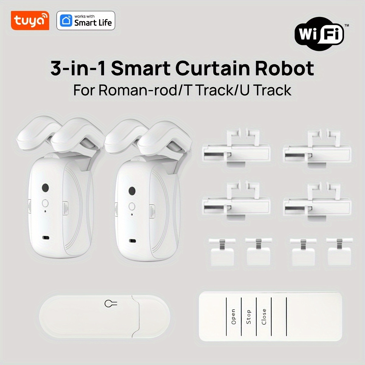 1/2PCS Tuya Smart WiFi Curtain - Smart Home Blinds 评论和价格