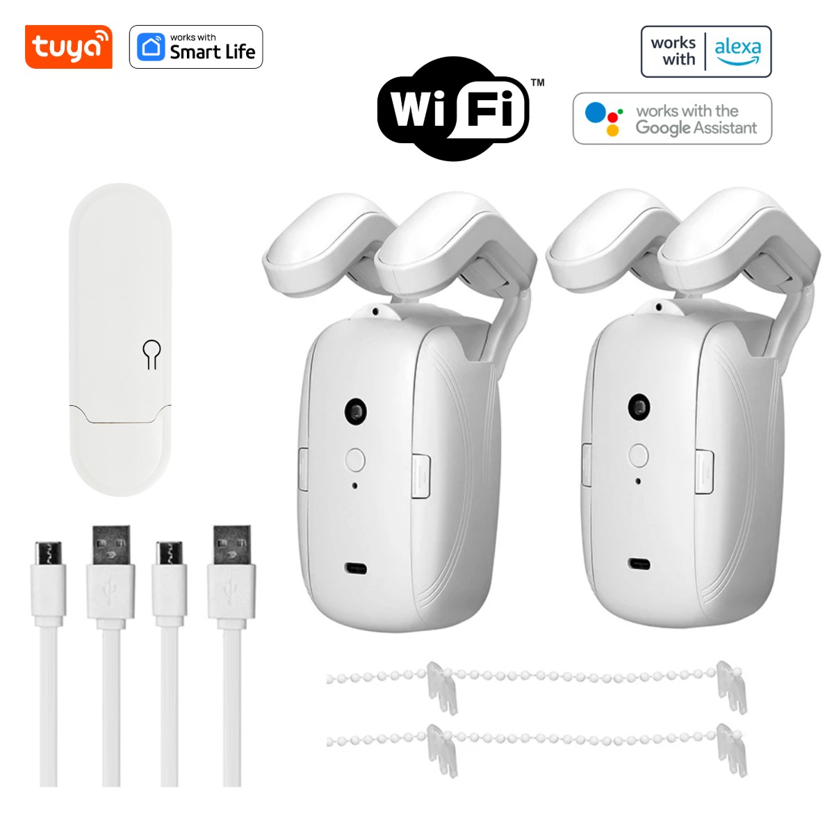 1/2PCS Tuya Smart WiFi Curtain - Smart Home Blinds 评论和价格