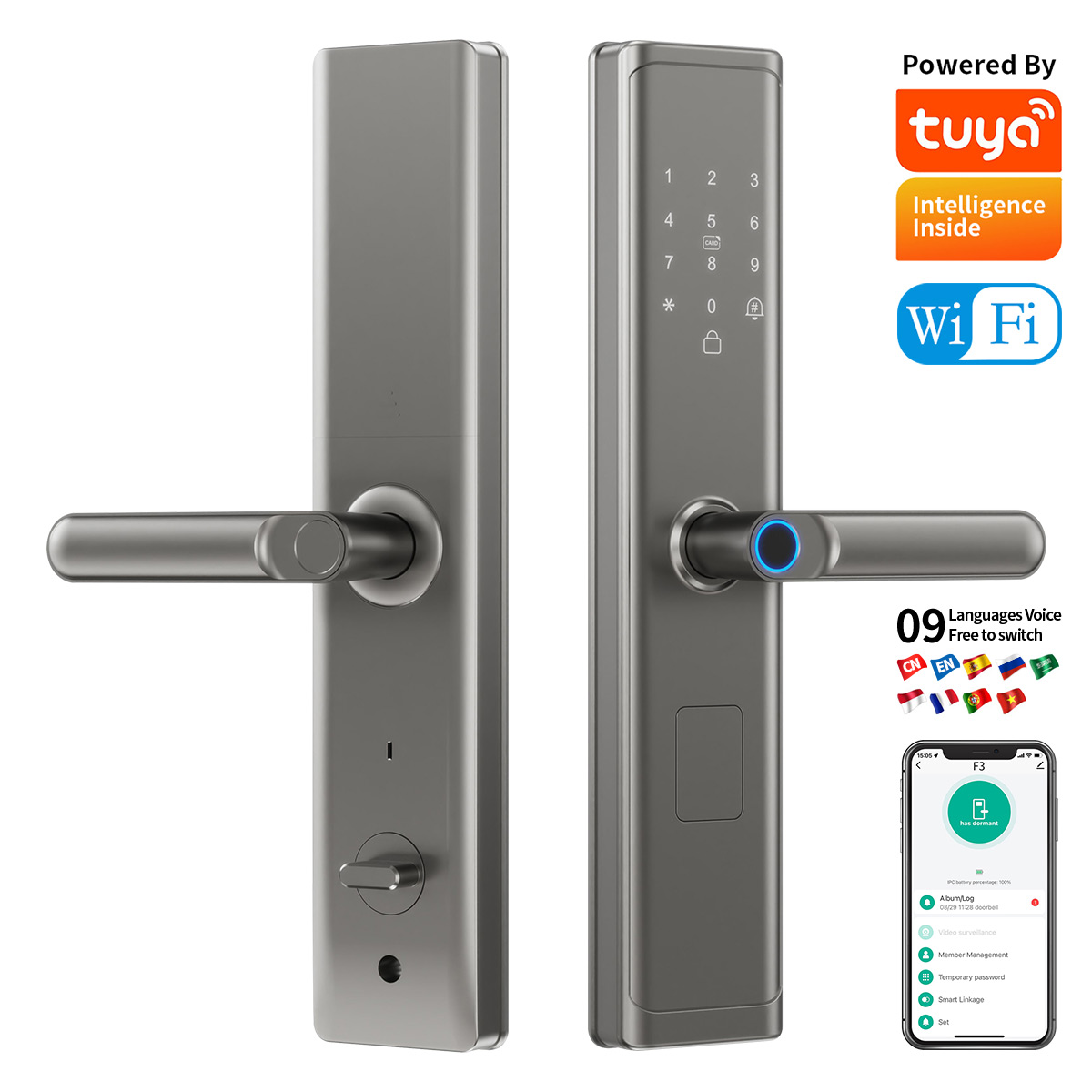 Tuya Wifi TTlock App Fingerpri - Smart Home Room 评论和价格