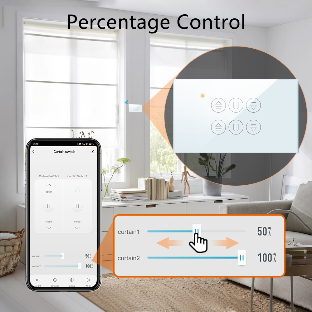 QCSMART WiFi Double Curtain US - Smart Home Blinds 评论和价格