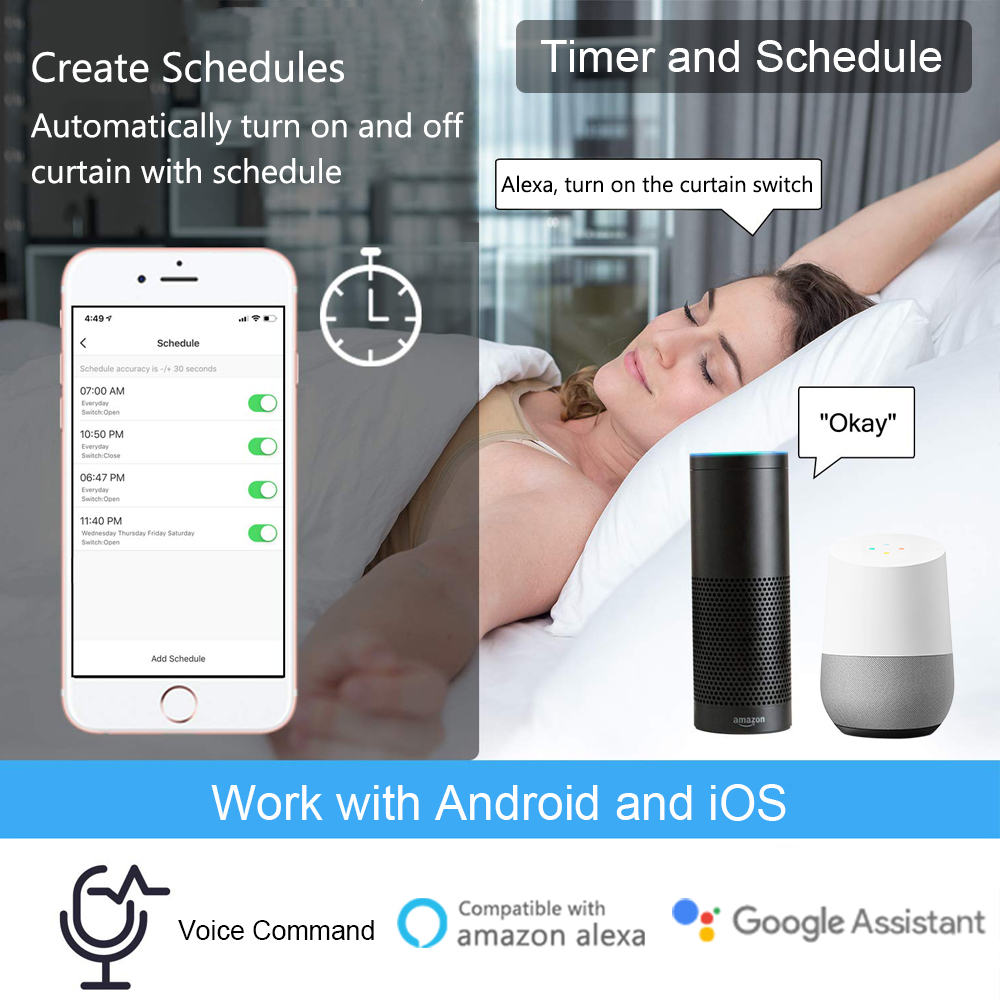 Tuya Smart Life Curtain Switch - Smart Home Blinds 评论和价格
