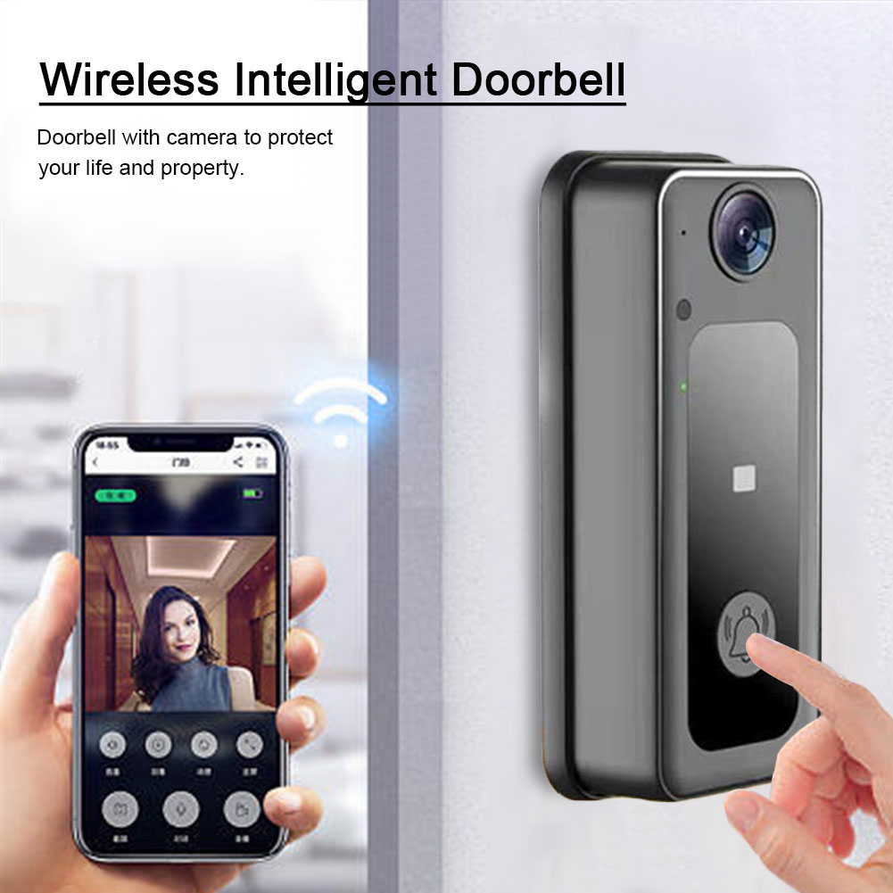Wireless Camera Doorbell Two-W - Smart Home Battery Camera 评论和价格