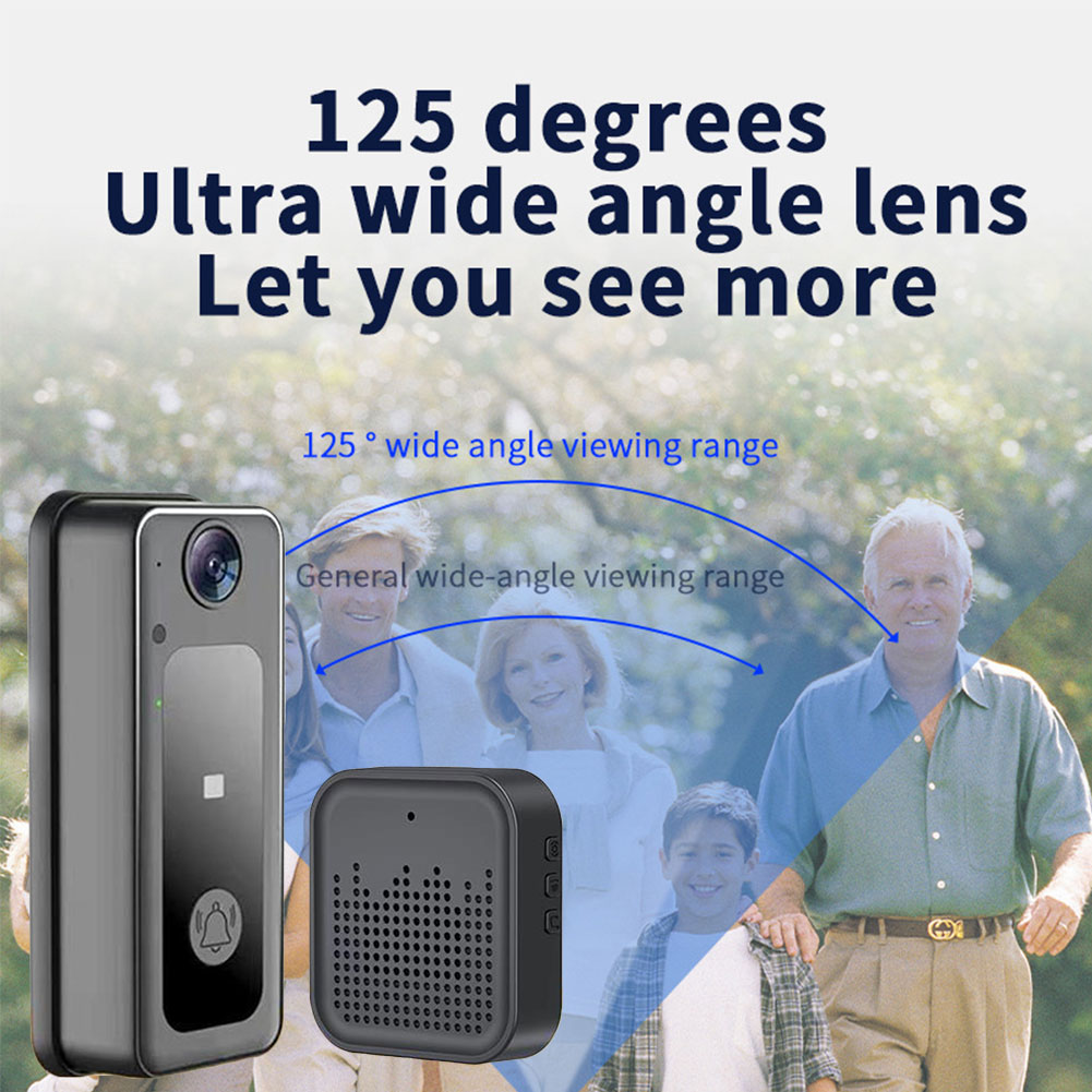 Wireless Camera Doorbell Two-W - Smart Home Battery Camera 评论和价格