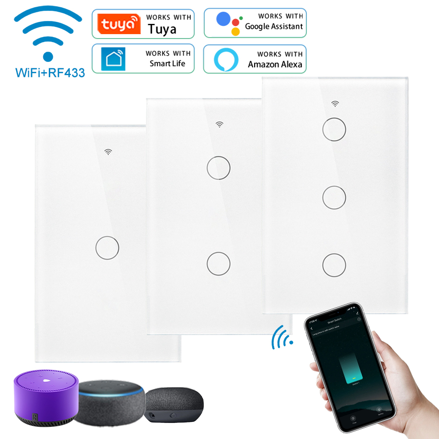 Tuya WiFi Touch Wall Smart Swi - Homesmart Online 评论和价格