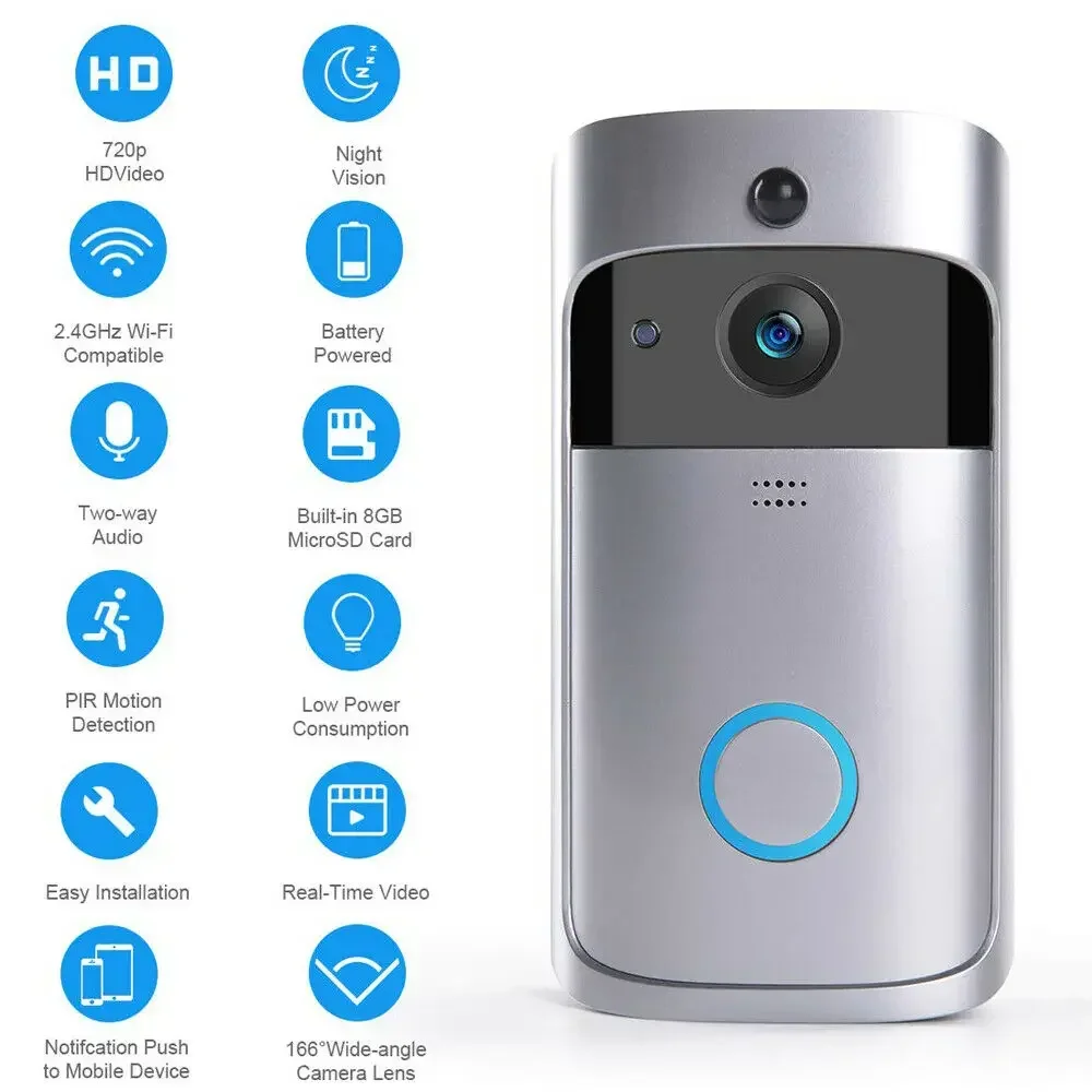 720P HD Smart Home Wireless WI - Smart Home Battery Camera 评论和价格
