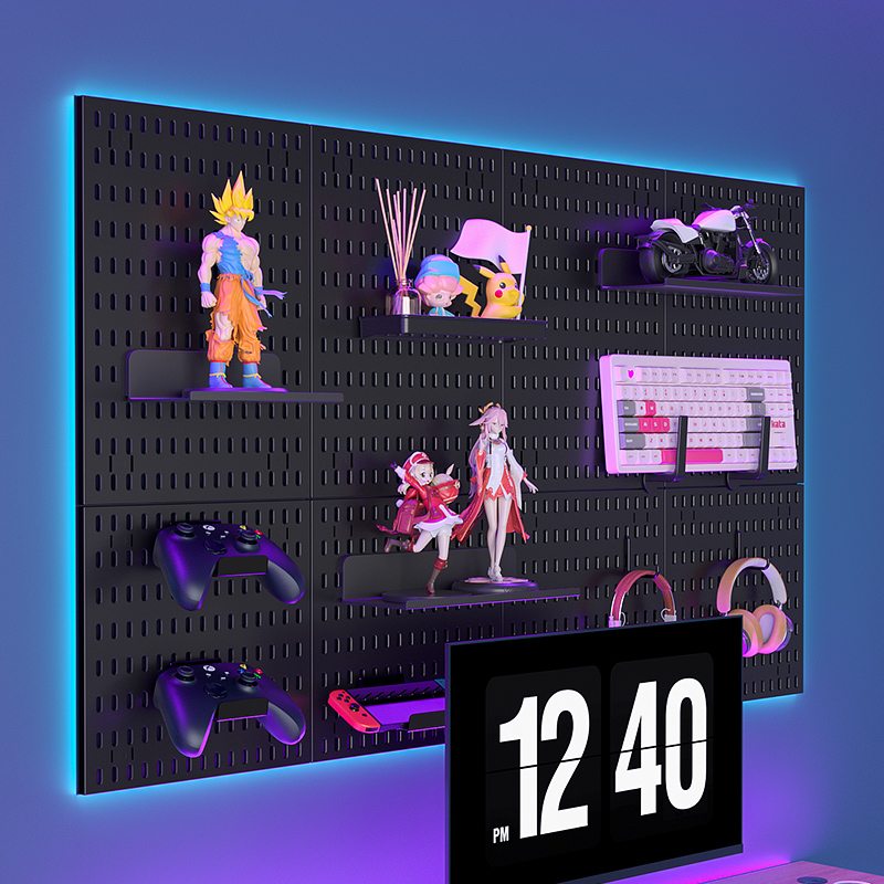 Wall-mounted Pegboard, Drill-f - Smart Home Room 评论和价格