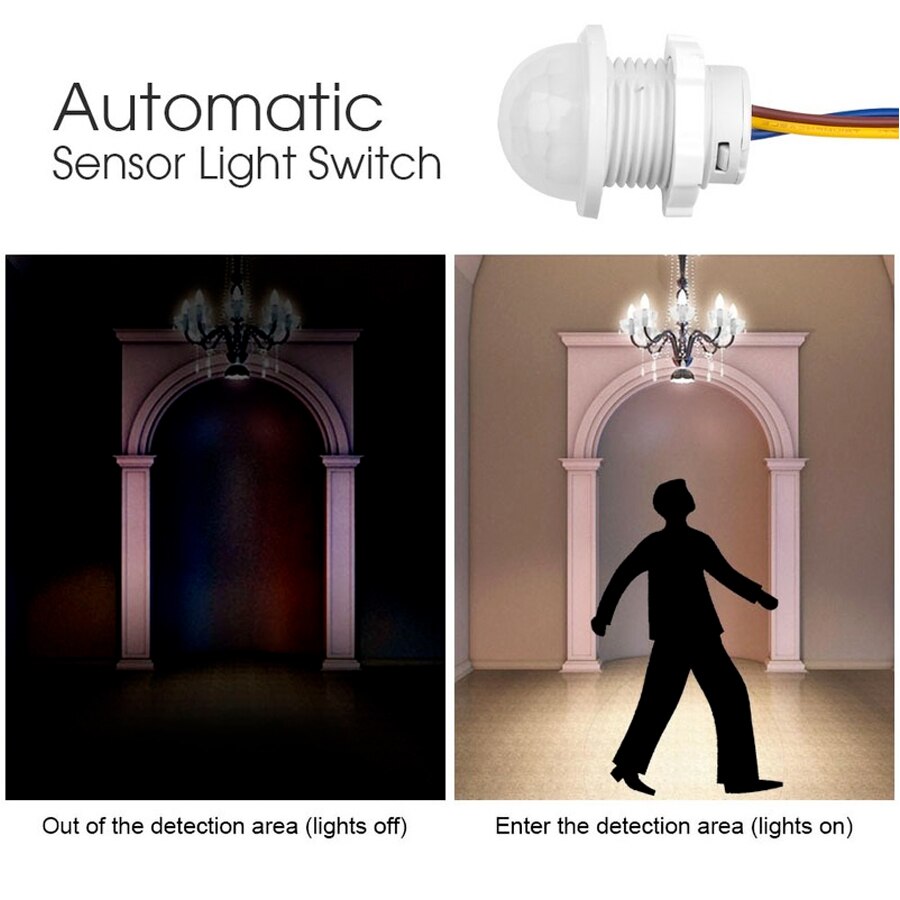 PIR Motion Sensor Detector Sma - Smart Home Furniture 评论和价格