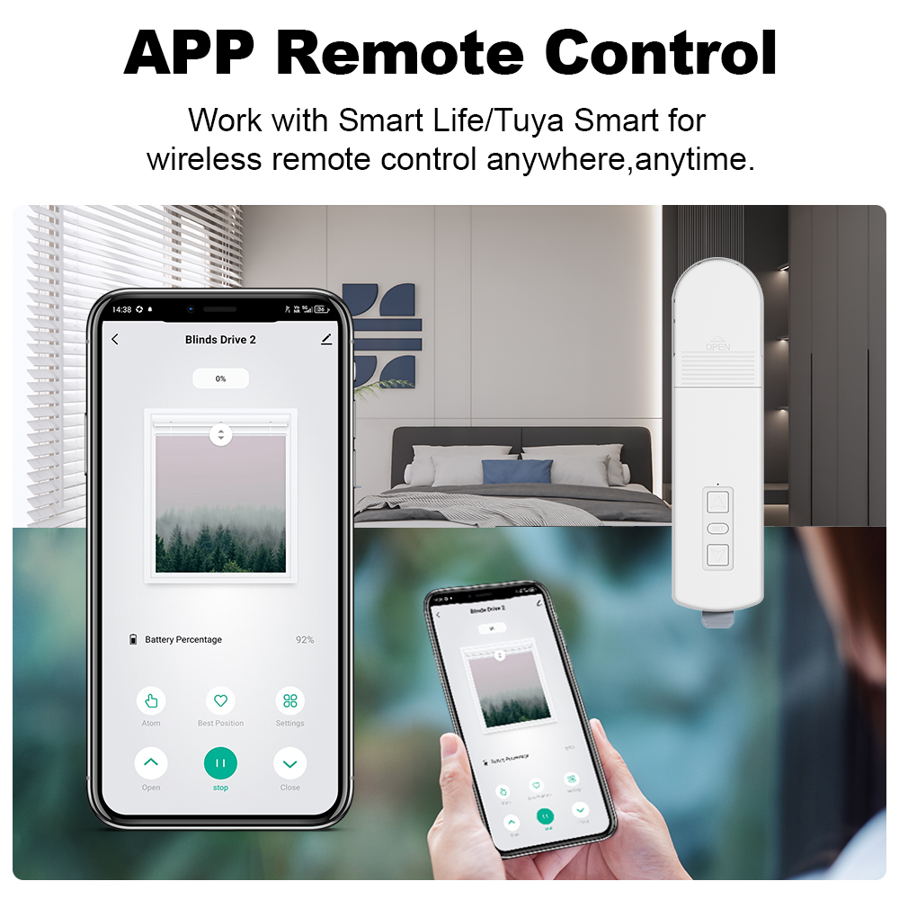 MANHOT WiFi/Zigbee Smart Rolle - Smart Home Blinds 评论和价格